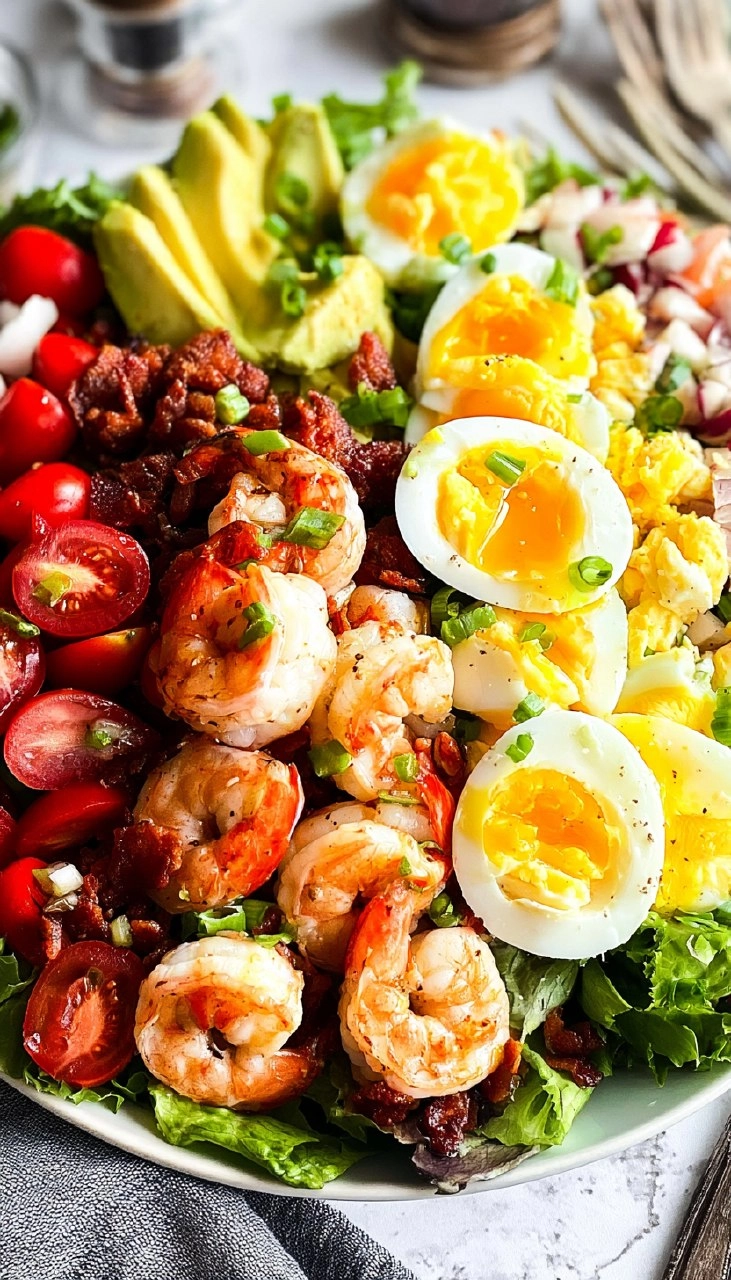 Shrimp Cobb Salad (Healthy, Easy Summer Dinner) 115 Shrimp Cobb Salad (Healthy, Easy Summer Dinner)