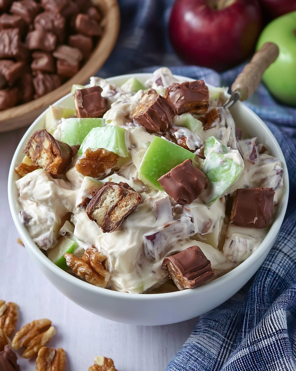 Snicker Apple Salad for Potlucks