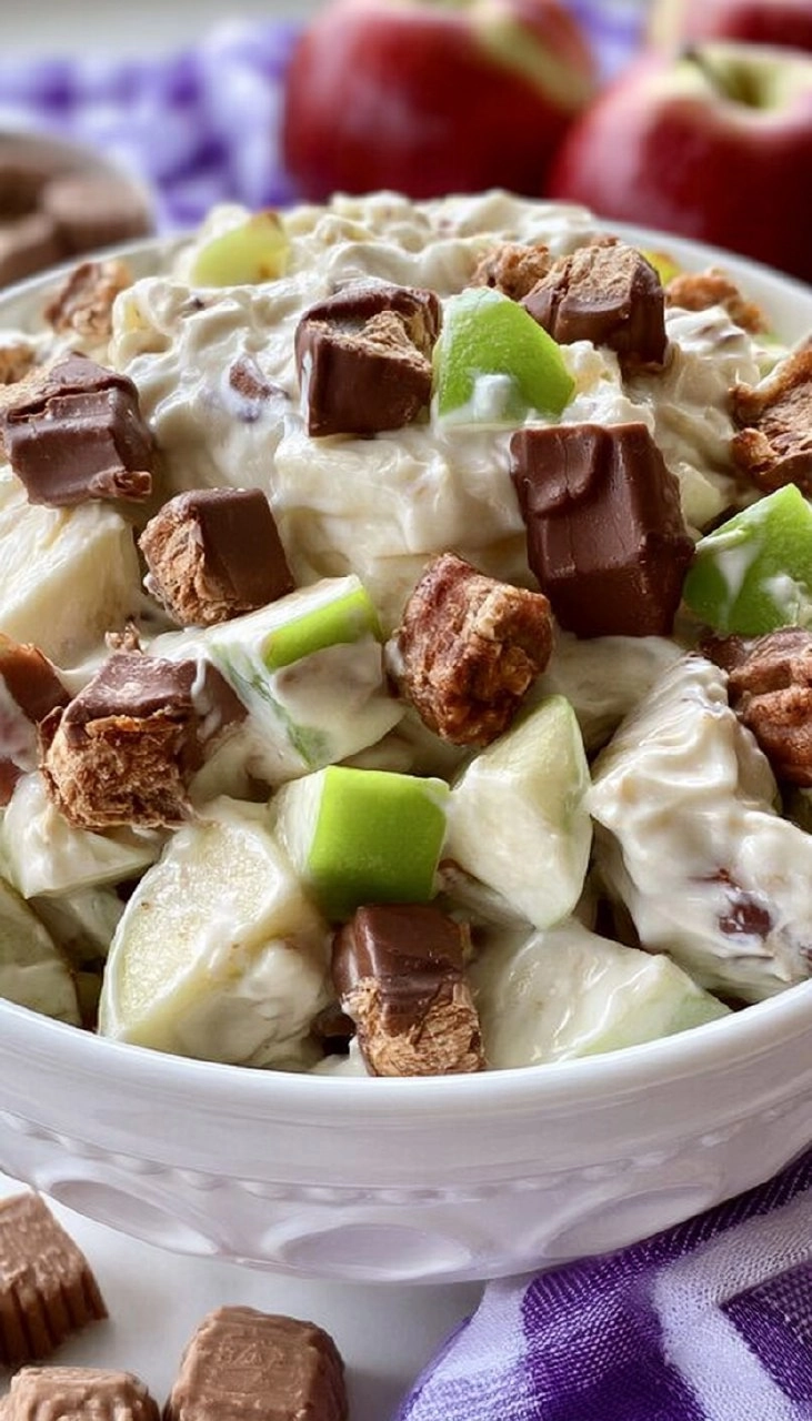 Snicker Apple Salad for Potlucks