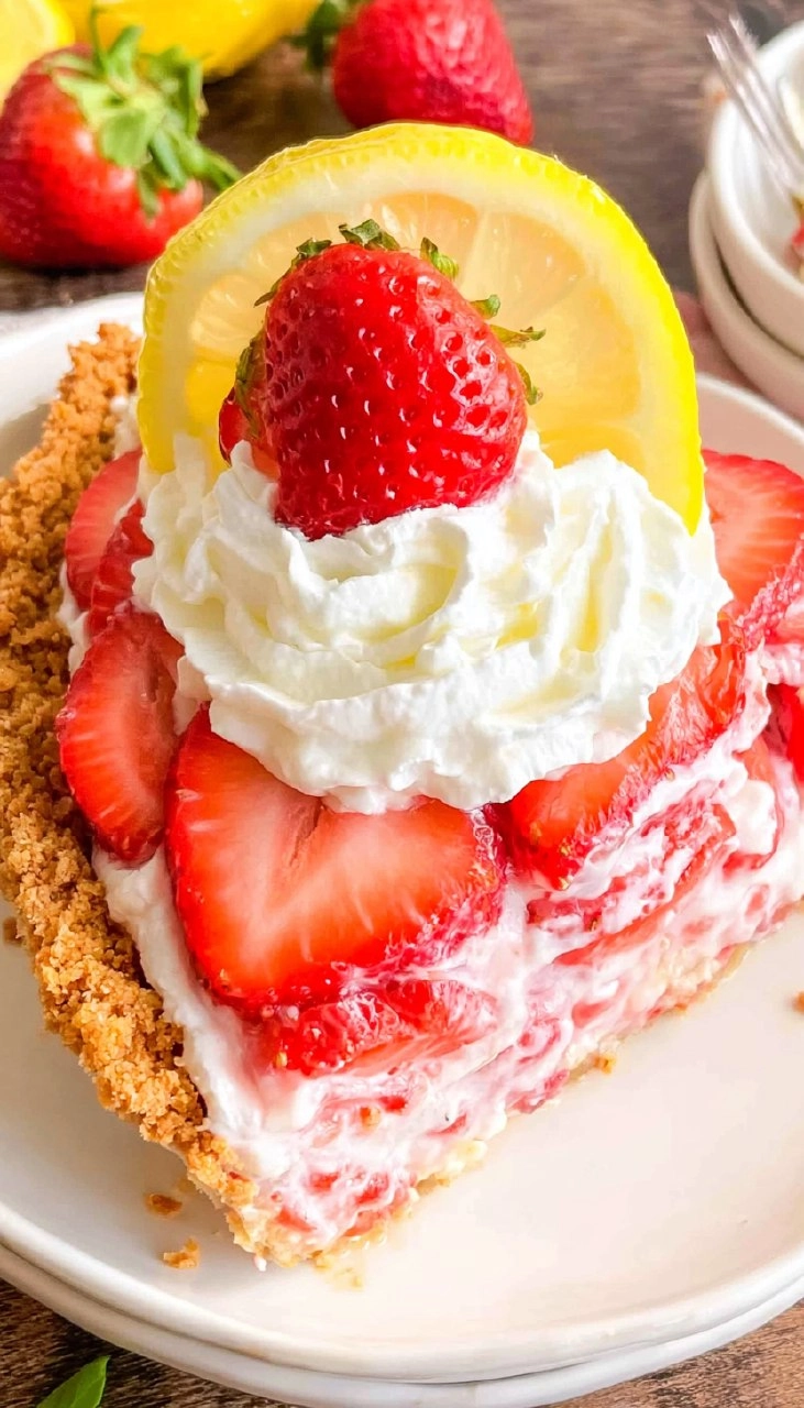 Strawberry Lemonade Pie