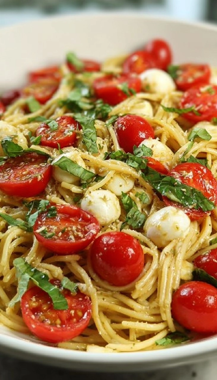 Tomato and Mozzarella Pasta (Pasta alla Checca)
