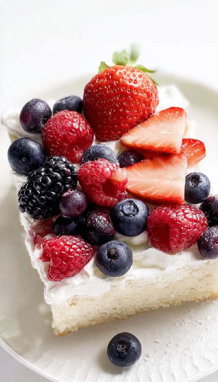 Berries & Cream Sheet Cake