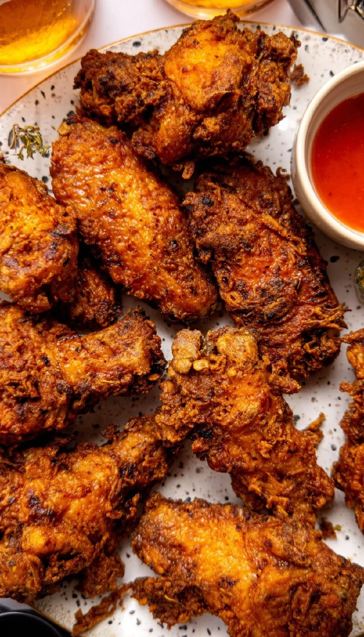 Crispy Spicy Fried Chicken Wings