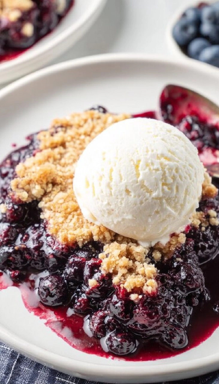 Easy Blueberry Crisp