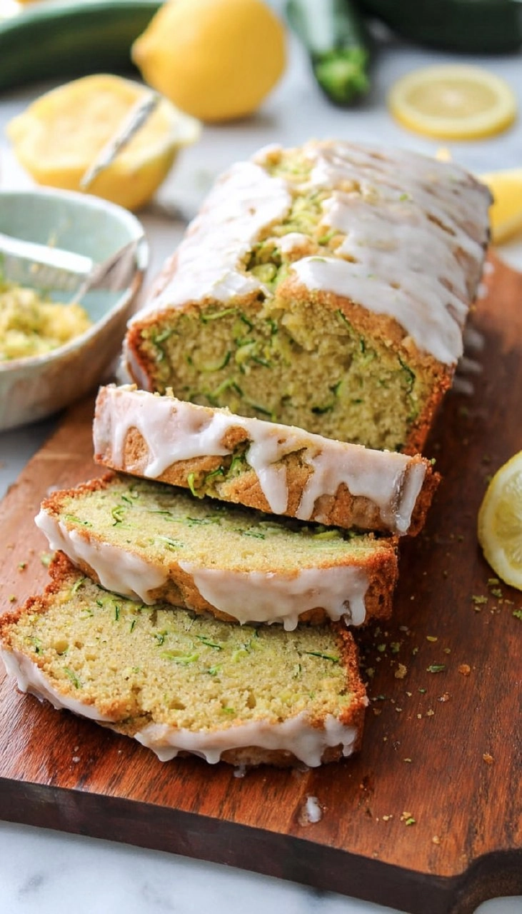 Glazed Lemon Zucchini Bread