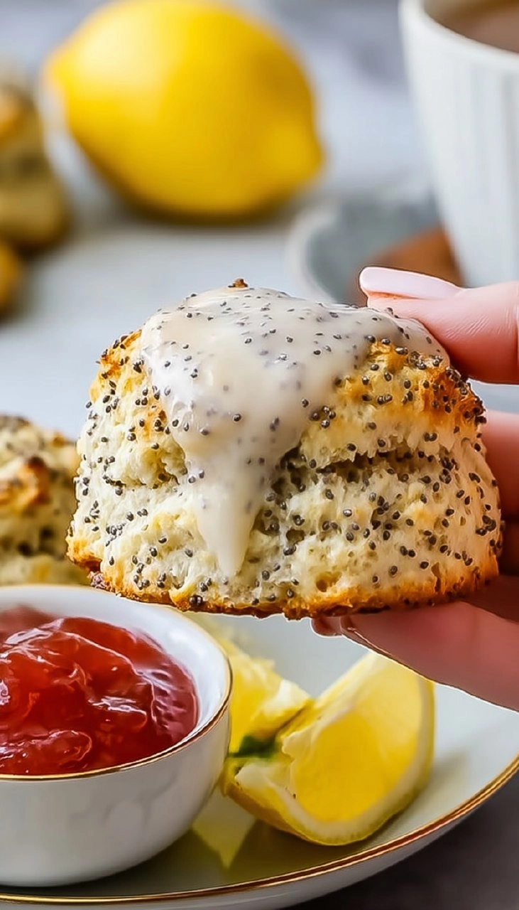 Lemon Poppy Seed Scones