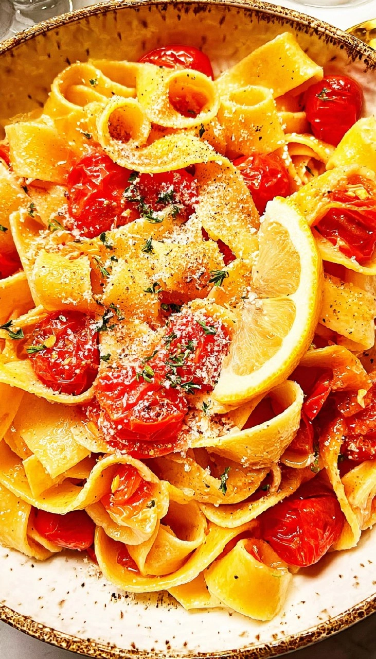 Lemony Cherry Tomato Pasta