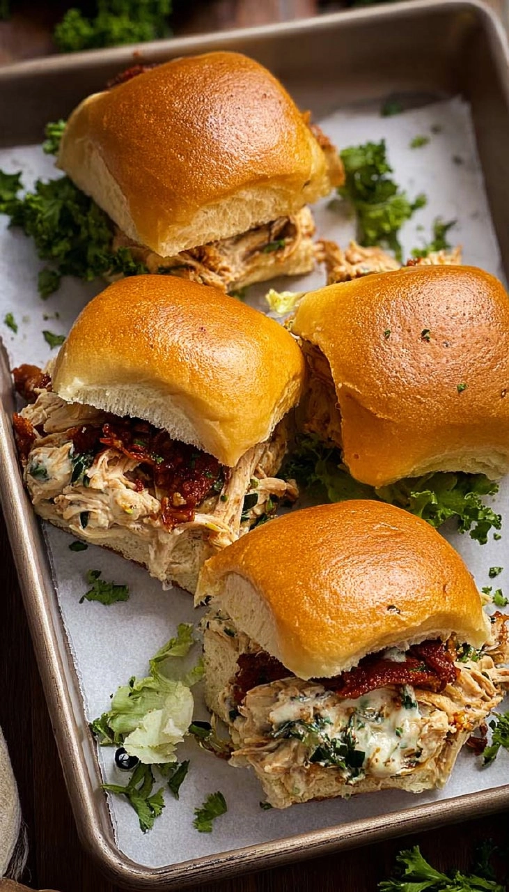 Marry Me Chicken Sliders