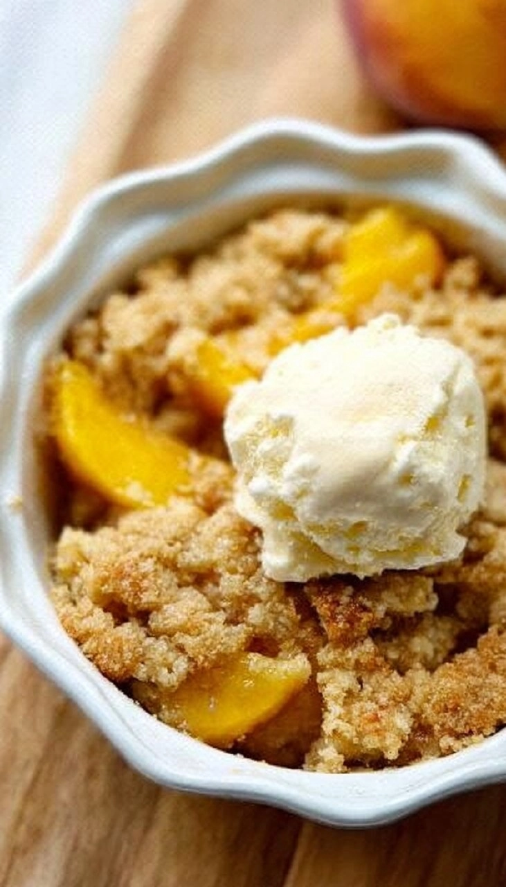 Old-Fashioned Peach Crumble (Just Like Grandma’s!)