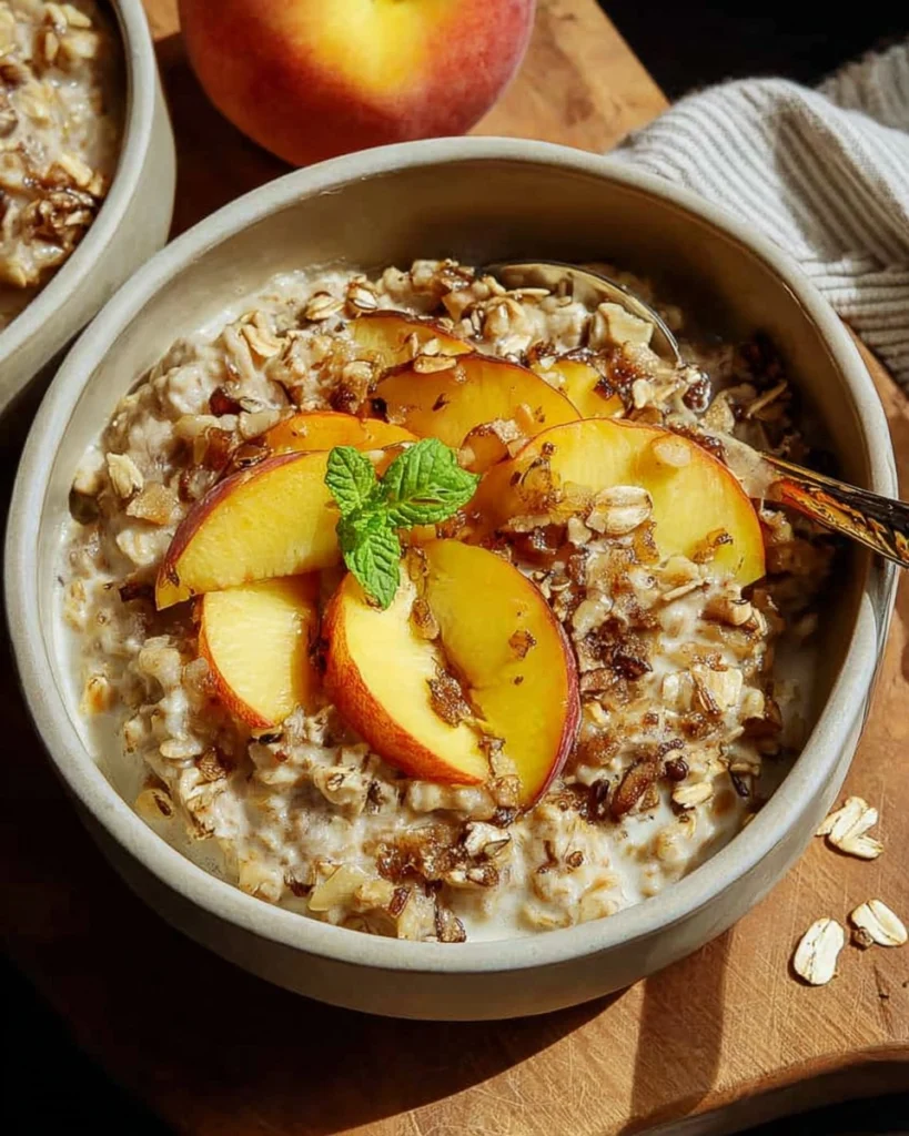 Peach-Cobbler-Oatmeal-Recipe