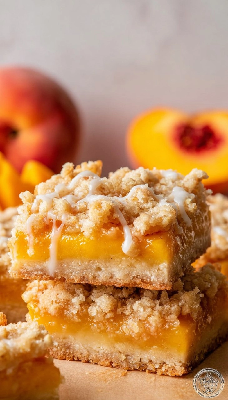 Peach Crumb Bars