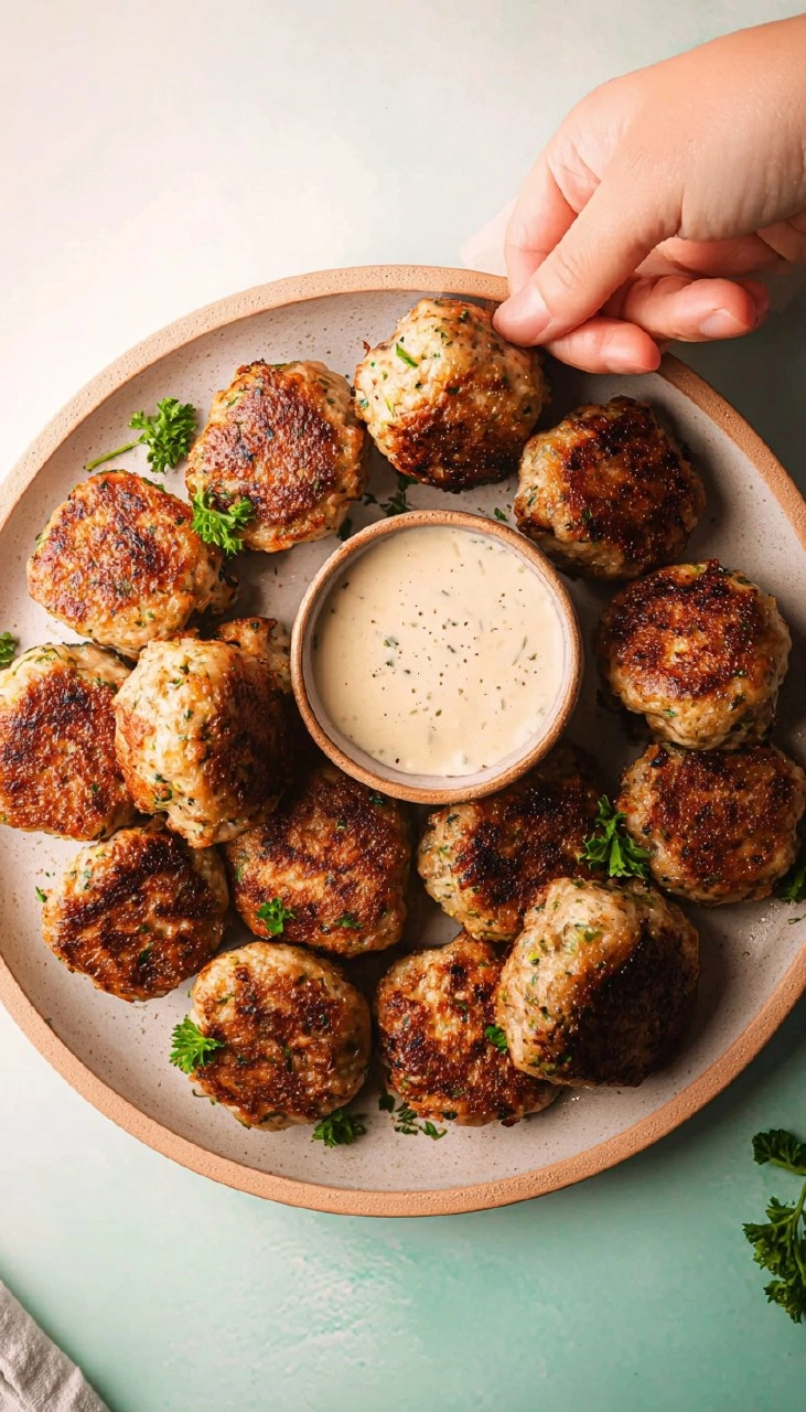 Ranch Turkey Zucchini Meatballs