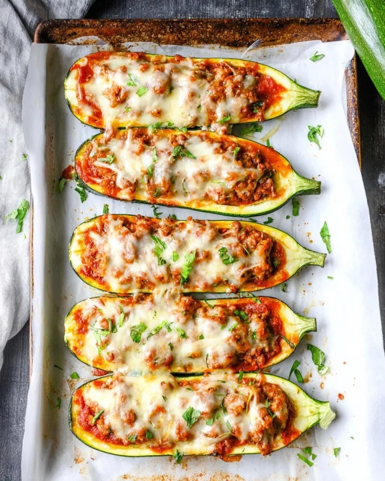 Sausage-Stuffed-Zucchini-Boats-Recipe