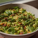 Spring-Orzo-Pasta-Salad-with-Creamy-Basil-Vinaigrette-Recipe