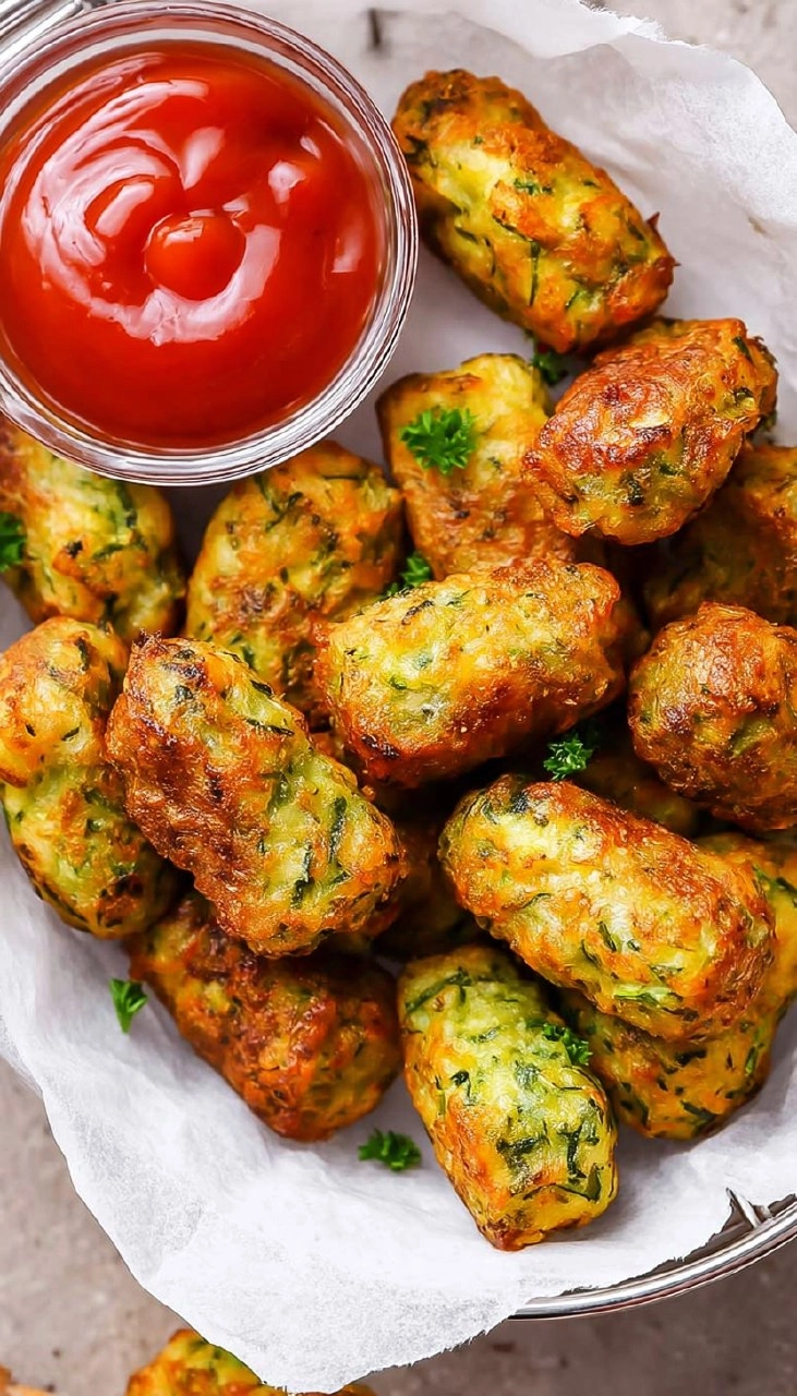 Air Fryer Zucchini Tots