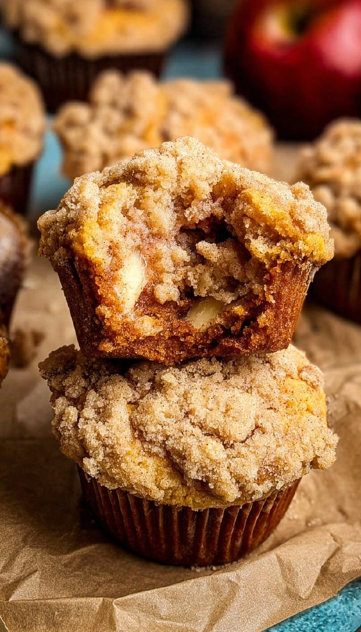 Crumb Apple Muffins