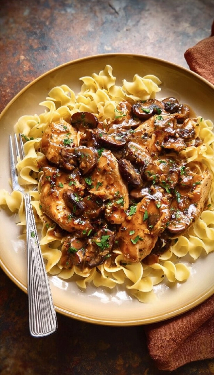 Easy Chicken Marsala (with The BEST Buttered Noodles)