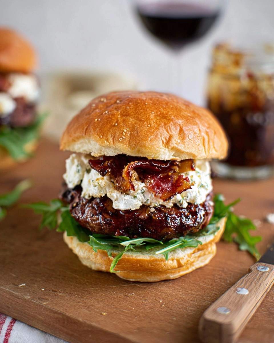 Fig and Bacon Goat Cheese Burgers 149 Fig and Bacon Goat Cheese Burgers