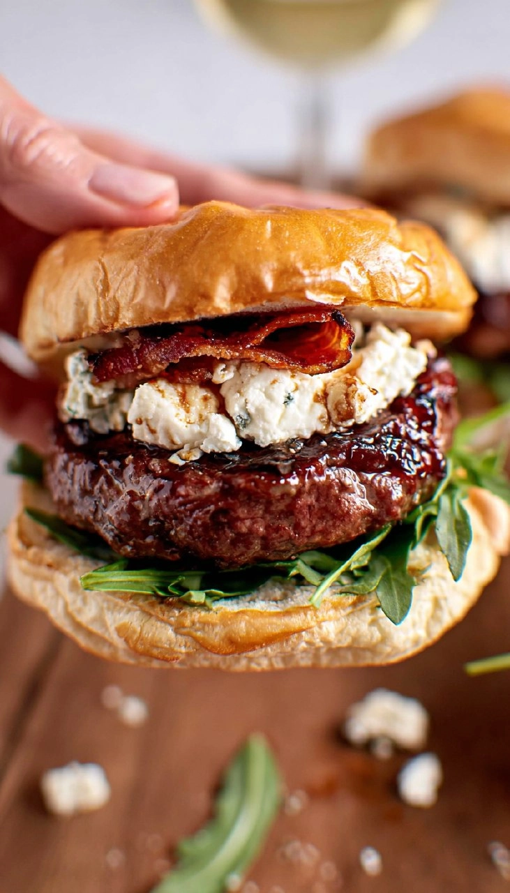 Fig and Bacon Goat Cheese Burgers 150 Fig and Bacon Goat Cheese Burgers
