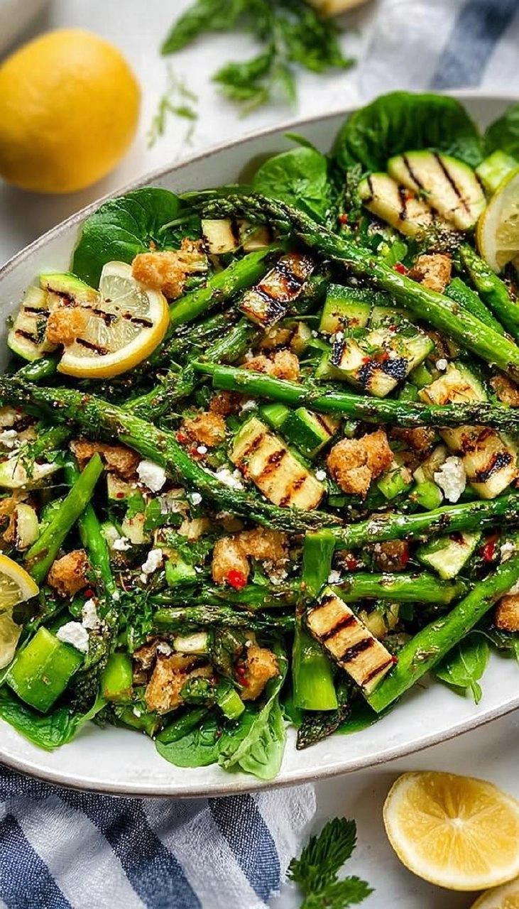 Grilled Asparagus & Zucchini Salad