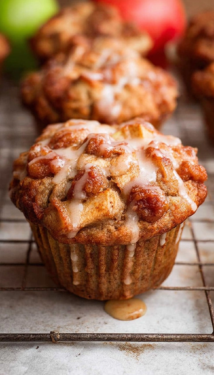 Healthy Apple Muffins with Cottage Cheese (High Protein!)