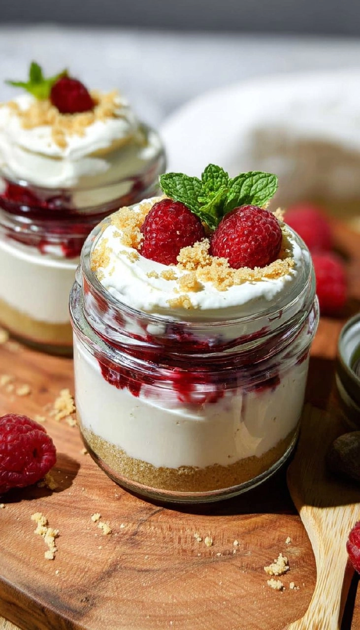 High Protein Cheesecake Jars