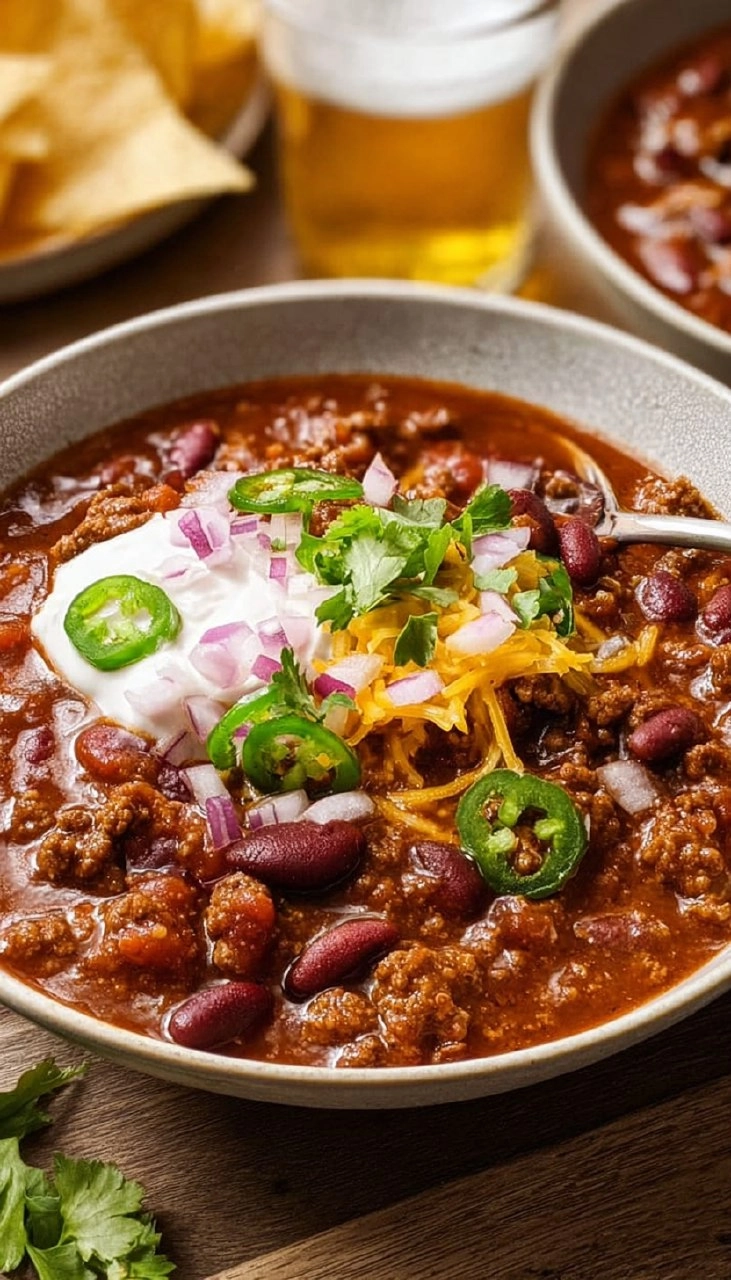 How to Make Homemade Chili Recipe (Ground Beef and Beans)