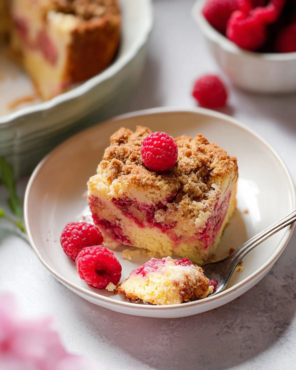 Raspberry Buckle Cake