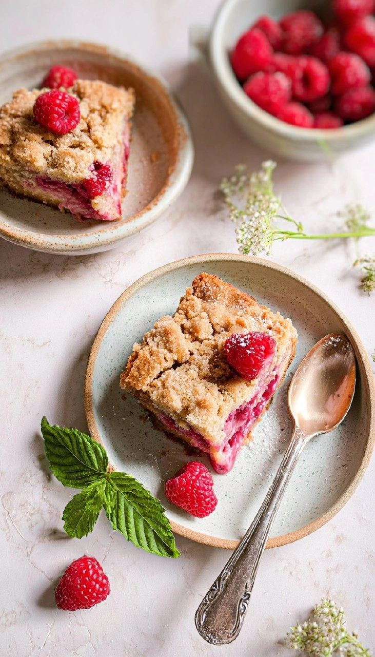Raspberry Buckle Cake