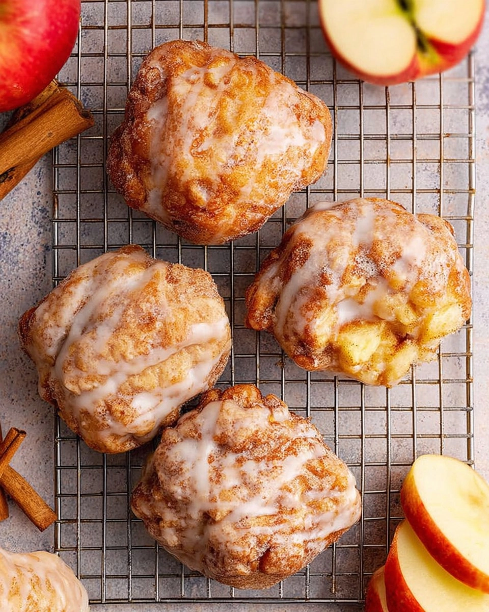 Air Fryer Apple Fritters (With Glaze)