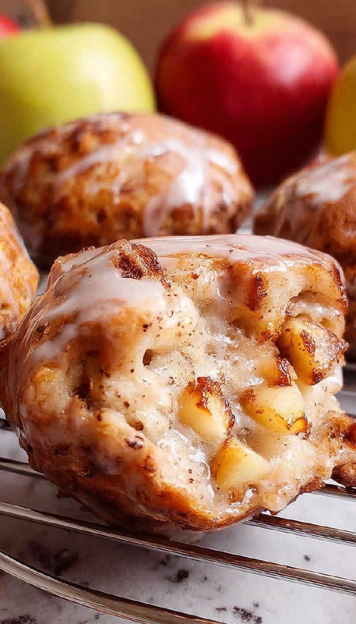 Air Fryer Apple Fritters (With Glaze)