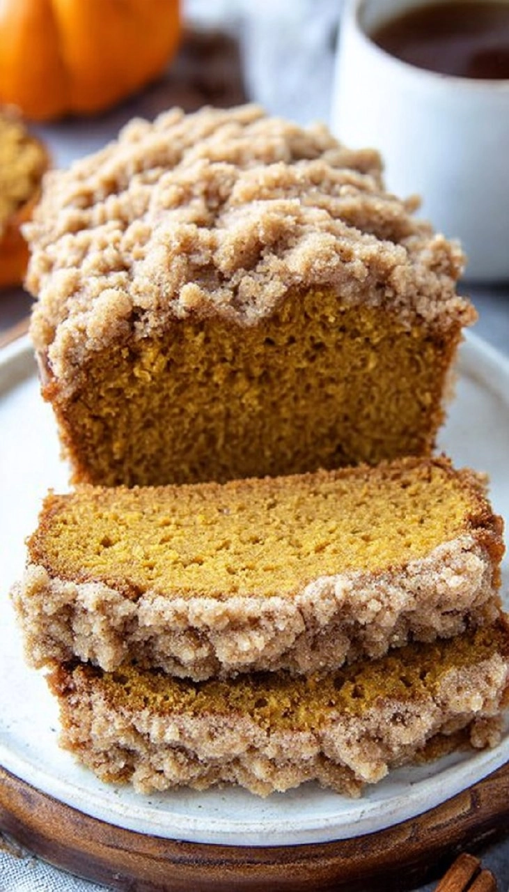 Pumpkin Bread with Crumb Topping