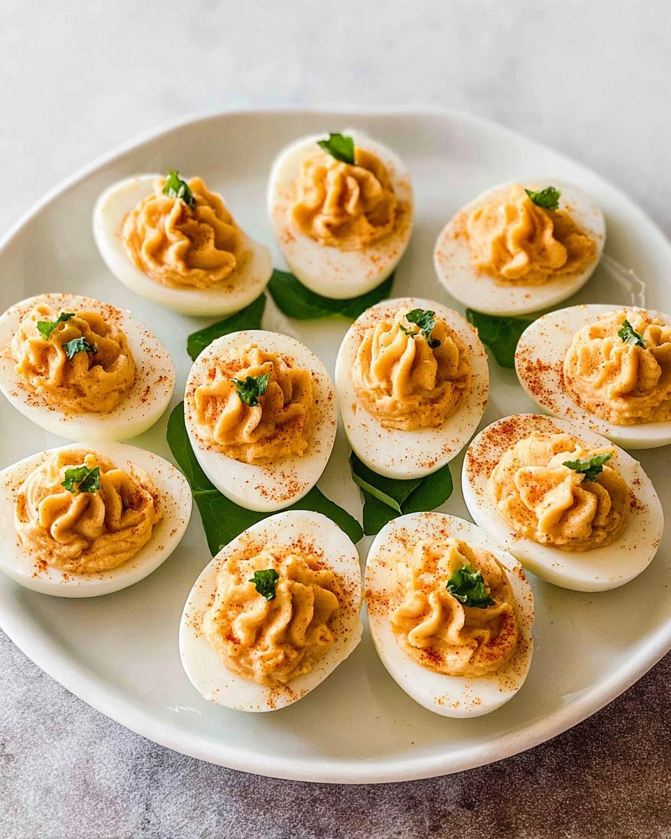 Pumpkin Deviled Eggs
