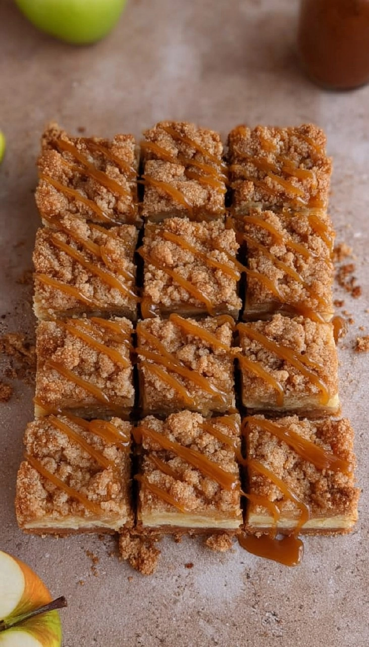 Apple Cheesecake Bars with Streusel Crumble Topping