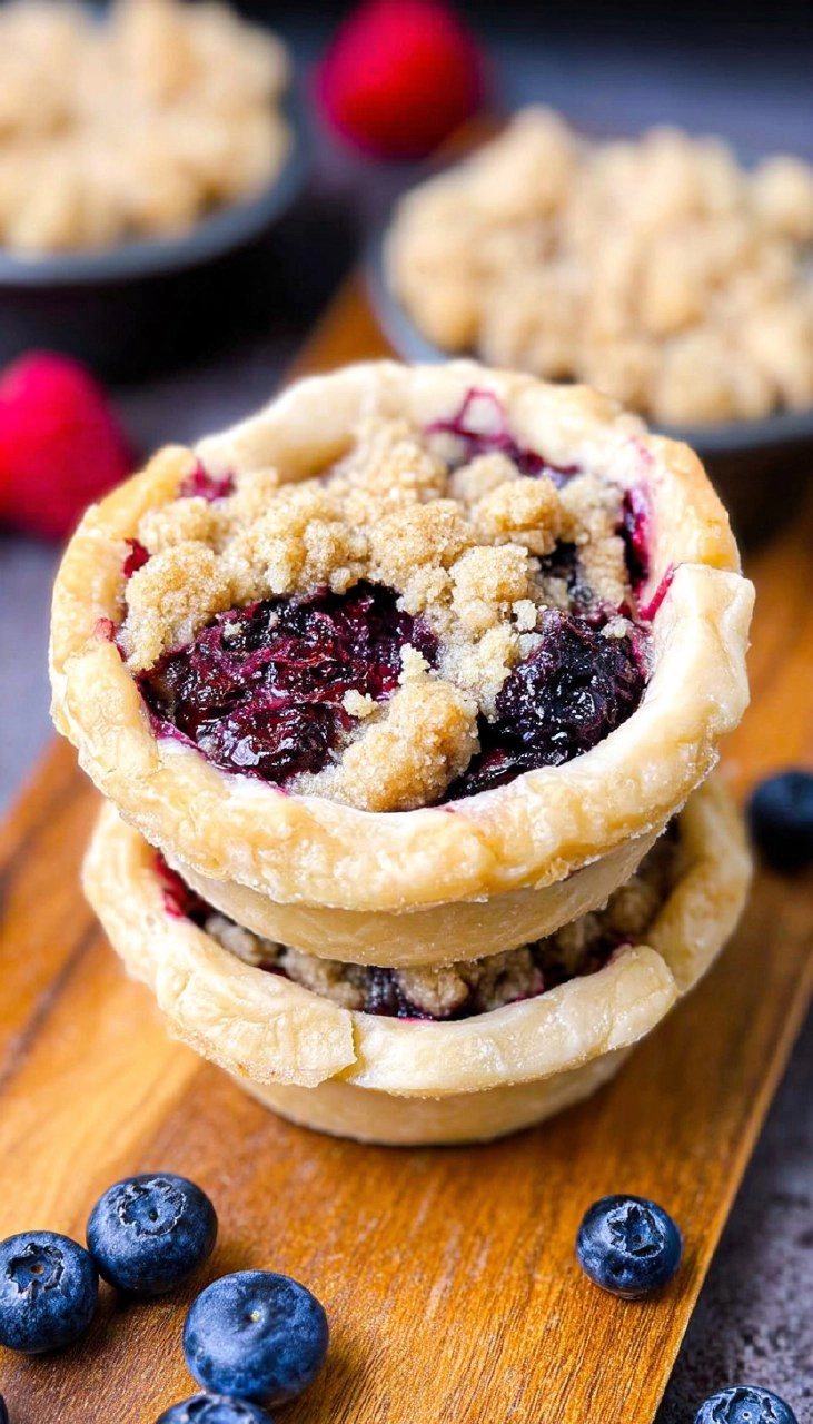 Mini Pies (Berry Crumble Pies)