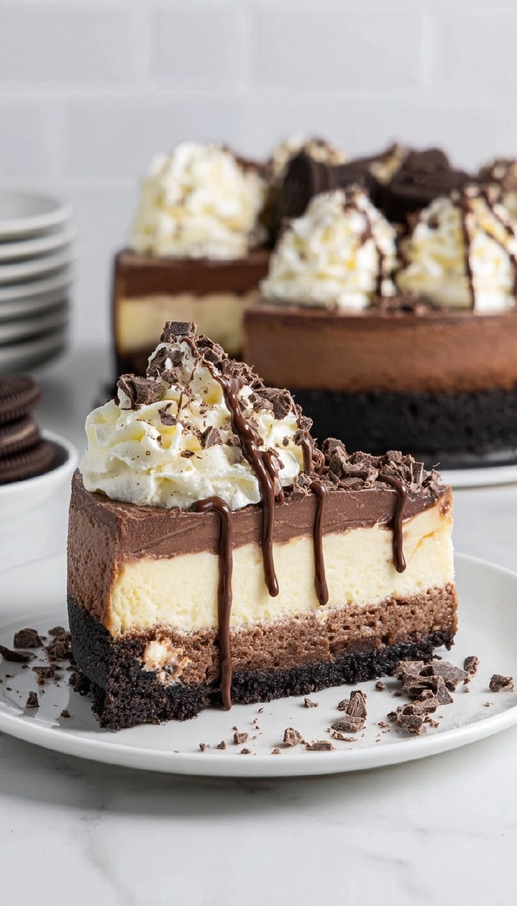 Triple Chocolate Cheesecake
